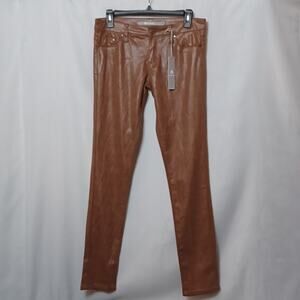 Tractr Mixology Crackle Brown Skinny Jeans for Women. Size 25.